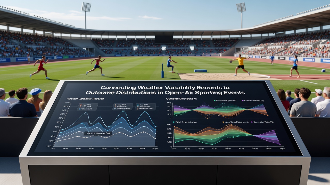 Statistical charts displaying correlations between wind variability and tennis match outcomes
